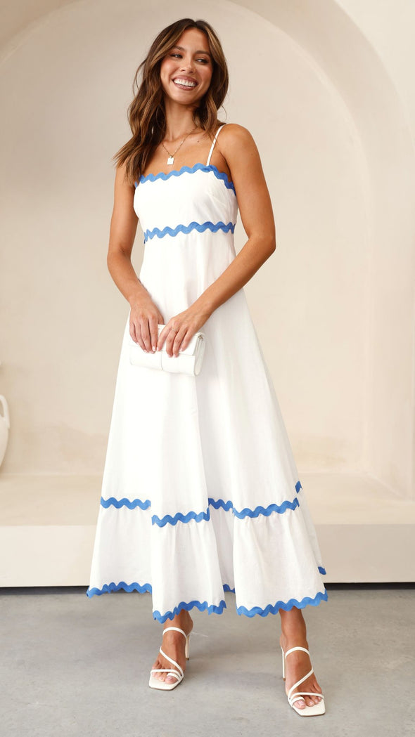 Carolina - Vestido largo de tirantes