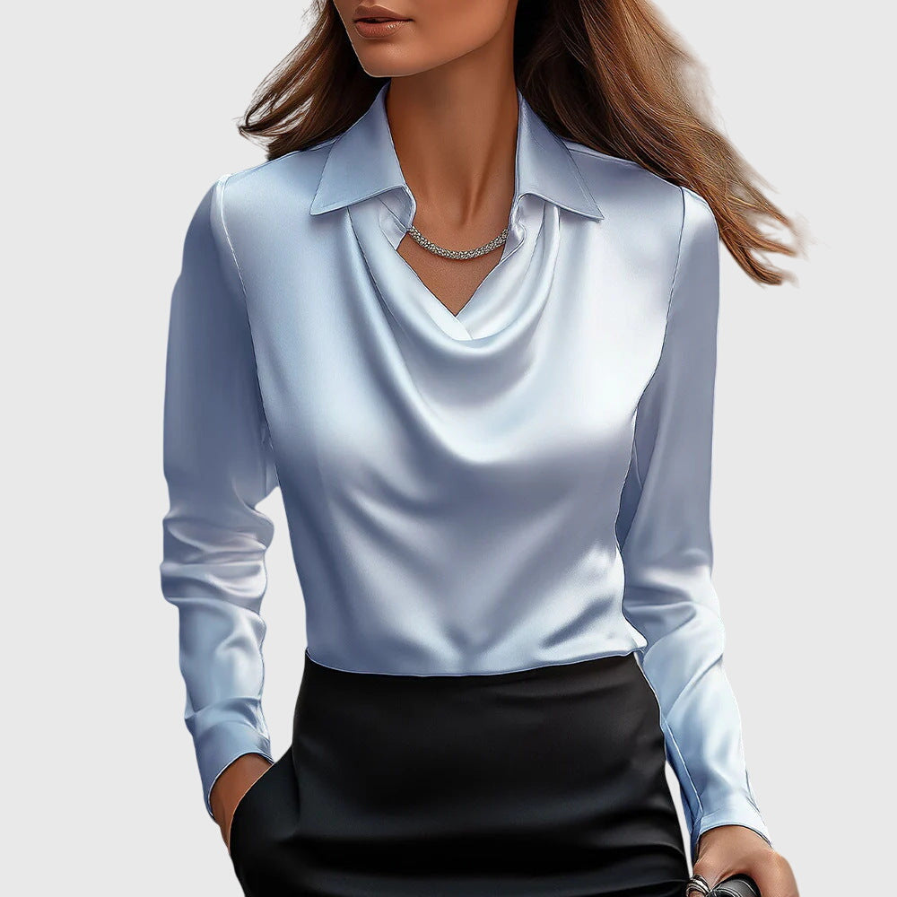 Nieves™ | Blusa elegante en satén suave