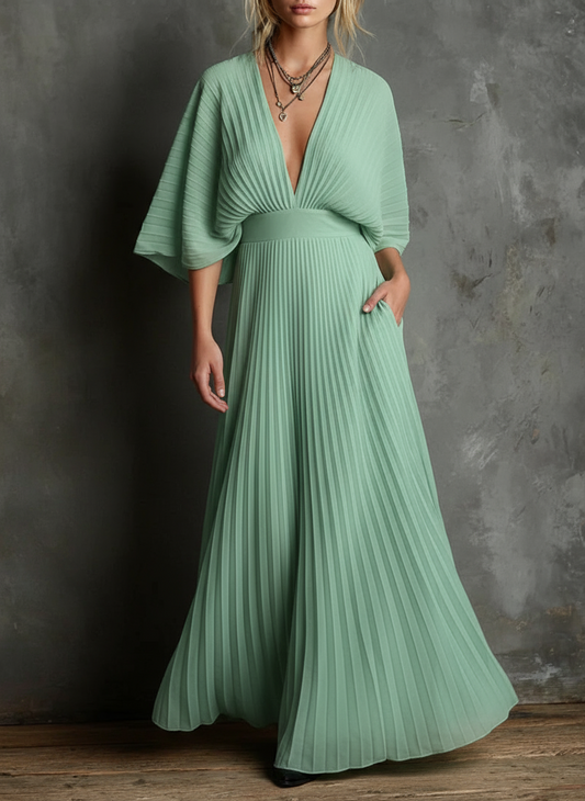 Safari| Vestido Clásico Plisado