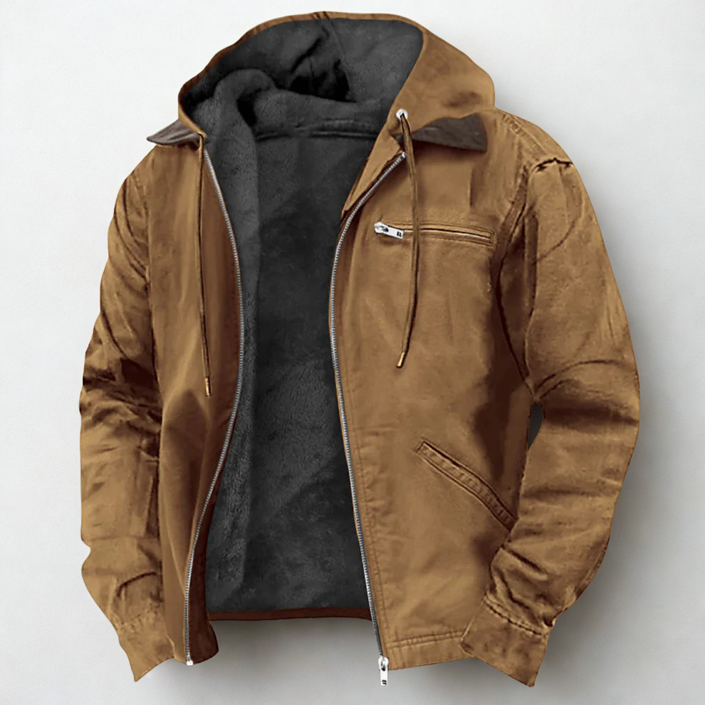 Buffalo™|Chaqueta con Capucha y Cierre para un Estilo Moderno y Cómodo