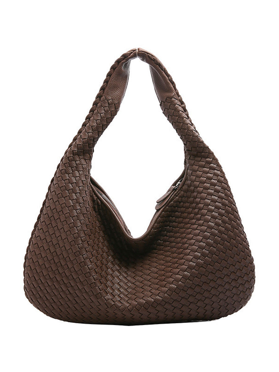 Bolso de cuero tejido de moda para mujer MDA0844H2Y
