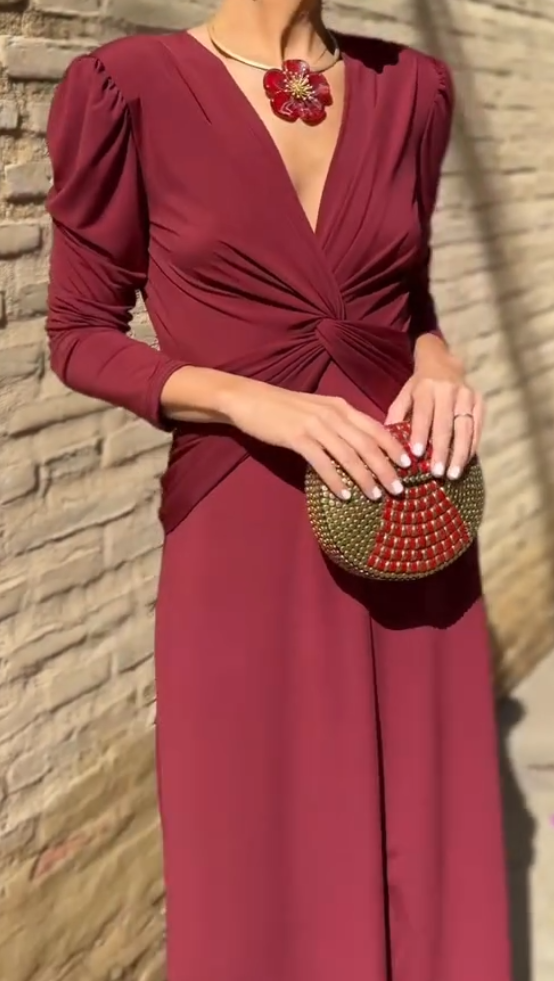 Sofia| Vestido midi elegante