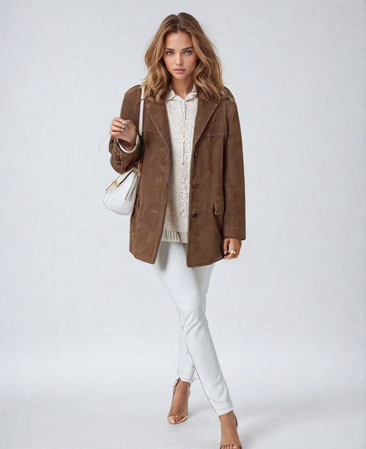 Helena - Chaqueta Aterciopelada Elegante