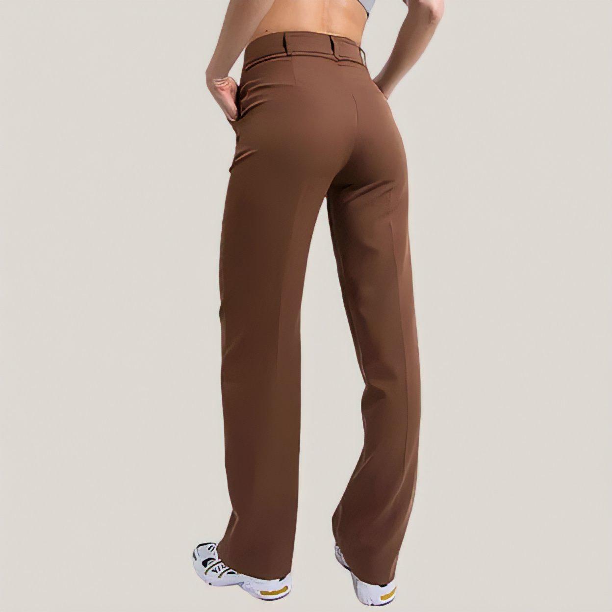 Raquel - Pantalones rectos ajustados flexible