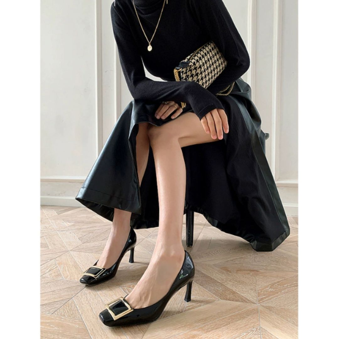 Giada - Sandalias de punta cuadrada