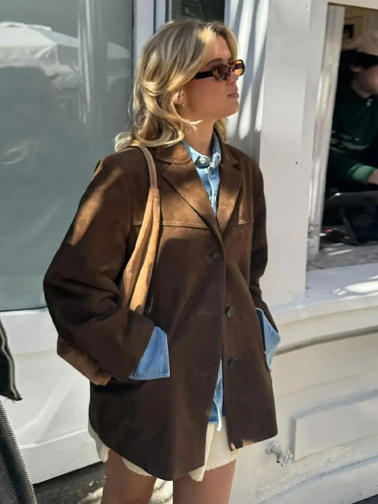 Helena - Chaqueta Aterciopelada Elegante