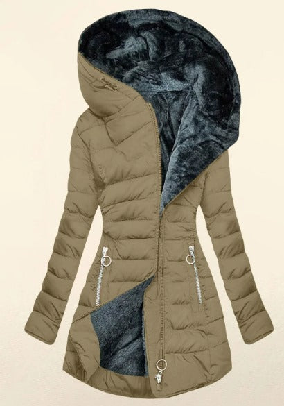 Kori | Abrigo acogedor forrado de piel