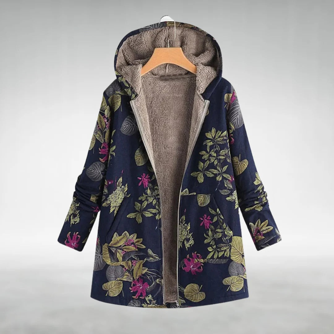 Fleural™ | Chaqueta polar elegante con estampado floral