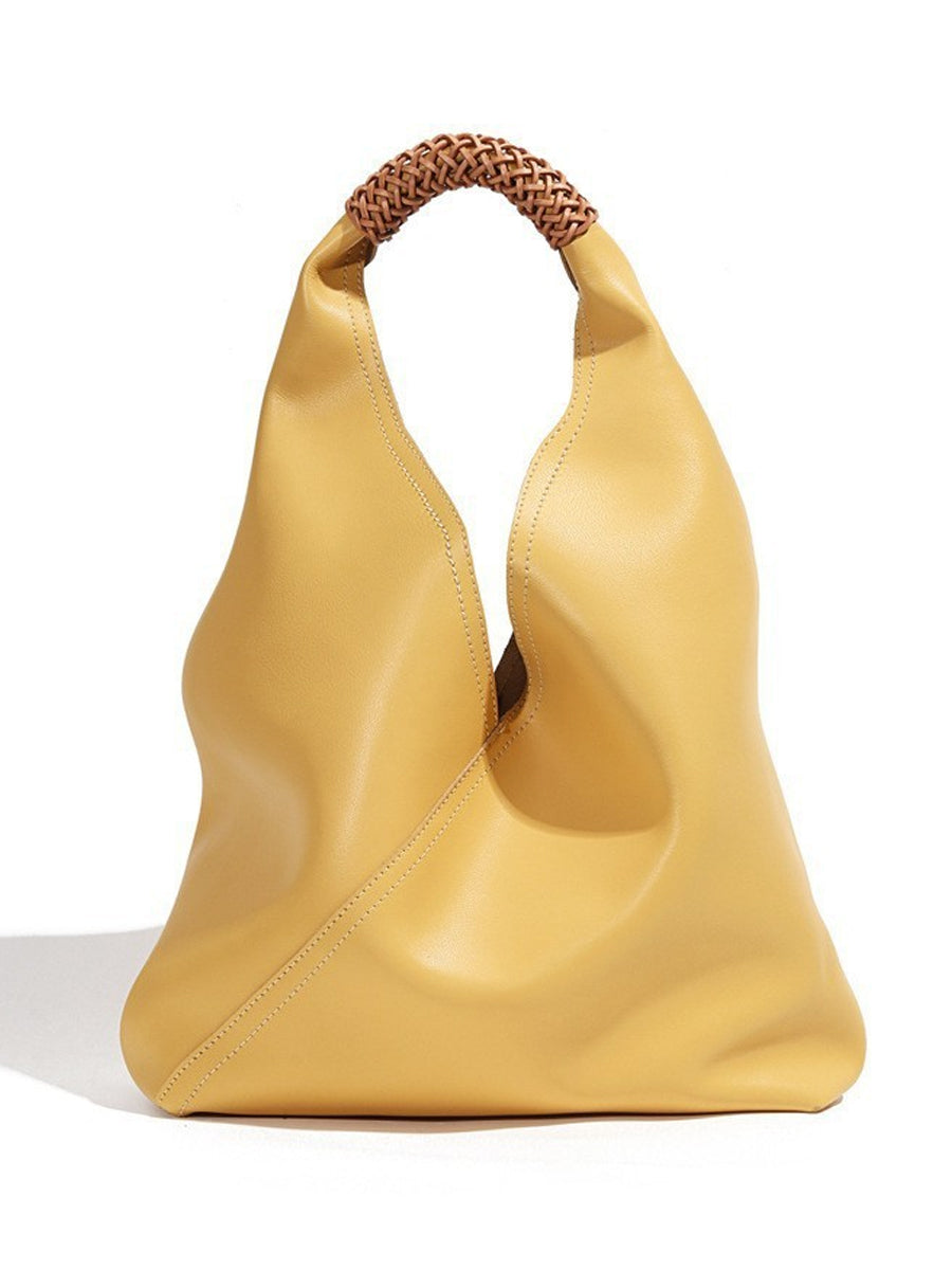 Bolso de mano de cuero de diseñador a la moda para mujer MDA0874H3Y