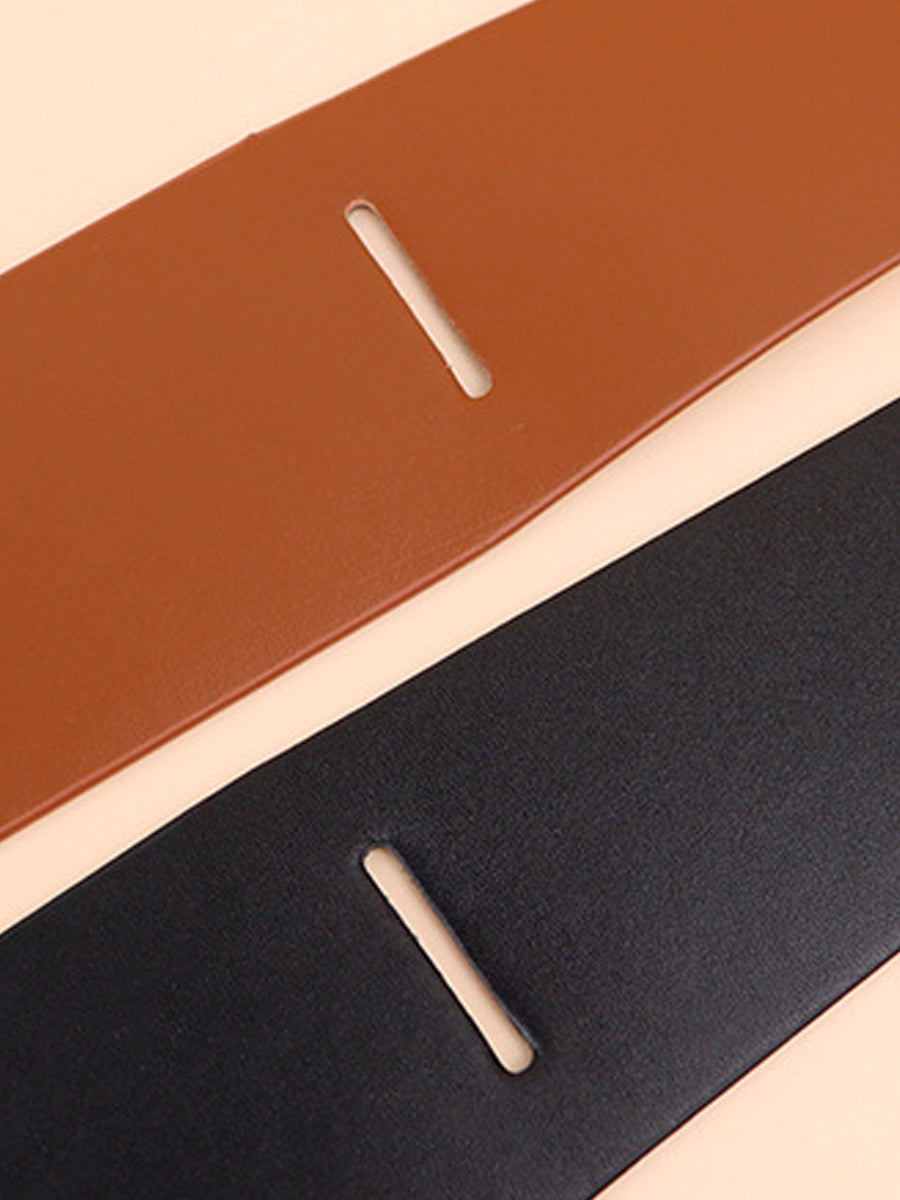 Cinturón ancho de bandana de imitación de cuero para mujer en tendencia MDA0120H1Y