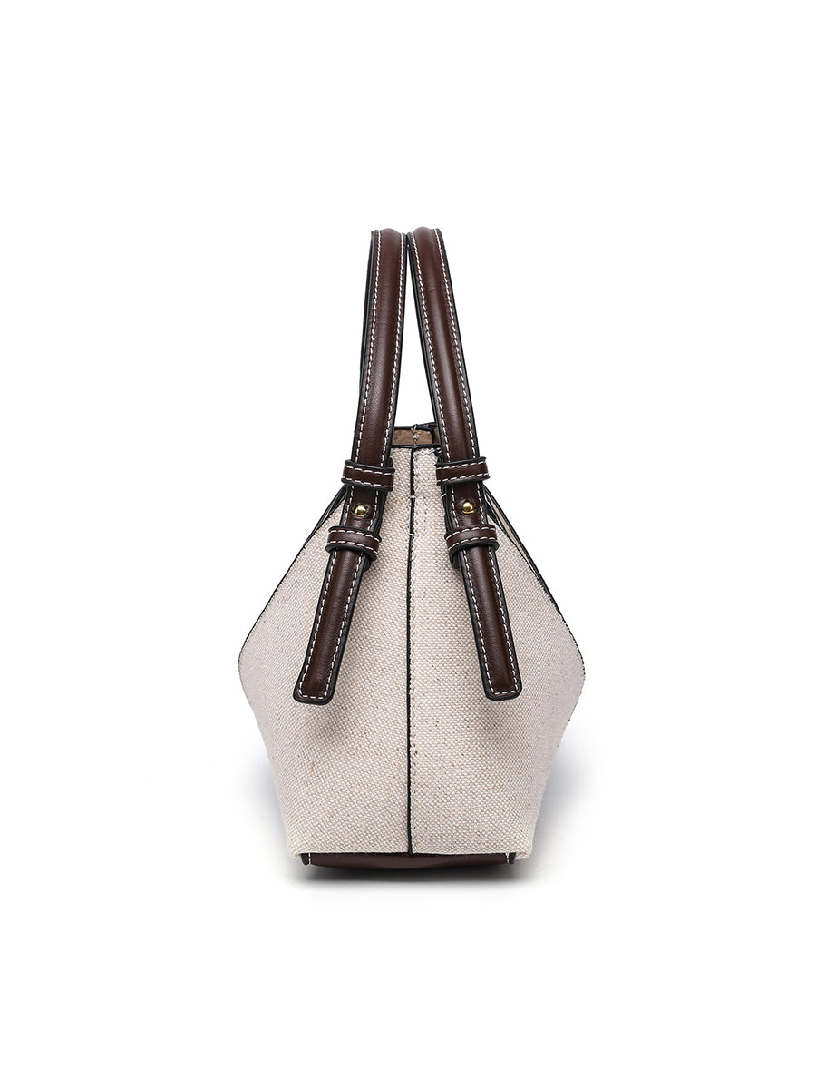 Billetera de Canvas Cruzada para Mujeres con Cremallera Dorada MDA0464H9I