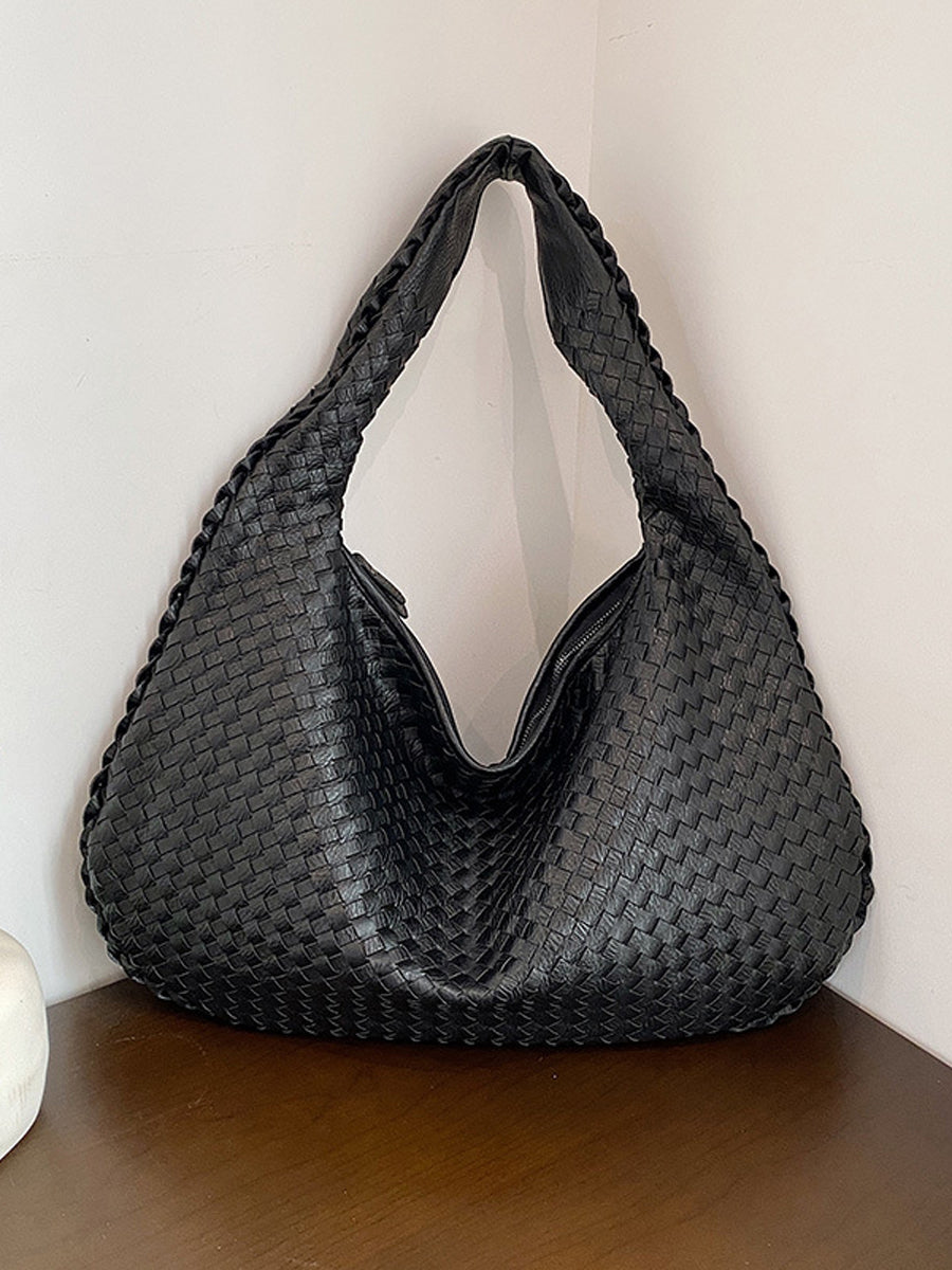 Bolso de cuero tejido de moda para mujer MDA0844H2Y