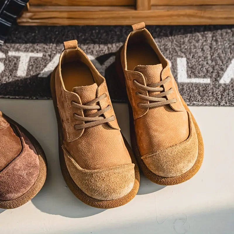 Santiago® | Zapatos ortopédicos de piel de vaca de edición premium