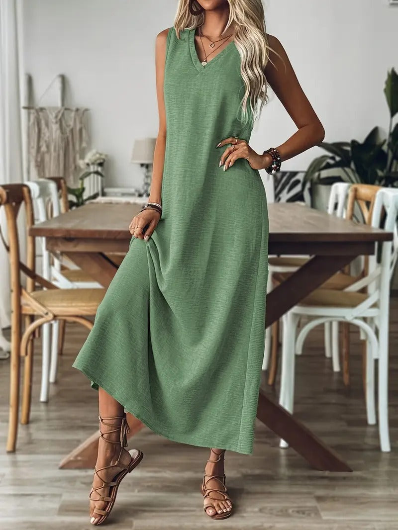 SARA | VESTIDO HOLGADO SIN MANGAS