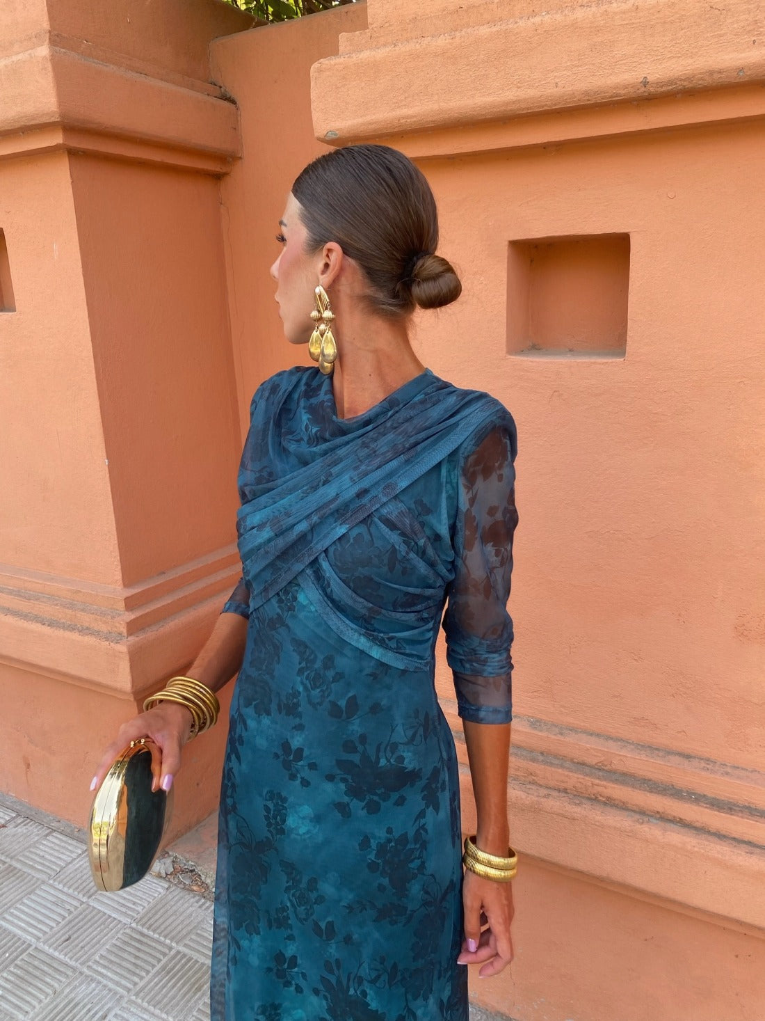 Camila | Vestido de tul con escote cruzado