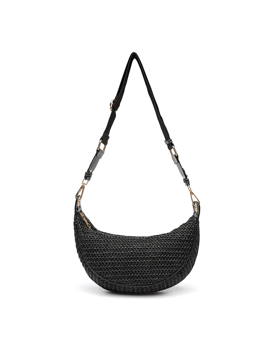 Bolso de mujer casual de hombro cruzado de mano tejida Bolsa de axila MDA0444H5I