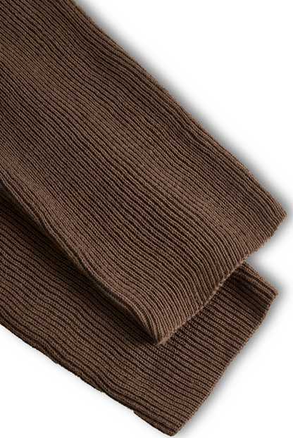 Conjunto de falda y suéter de punto con cuello redondo para mujer MDA0737H3Y