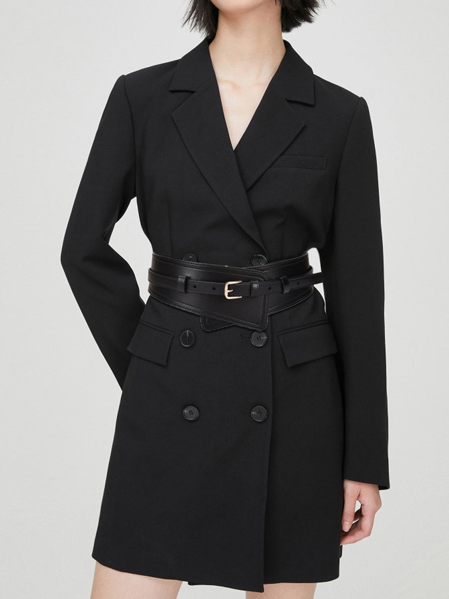 Cinturón ancho de imitación de cuero a la moda para mujer MDA0168H9Y