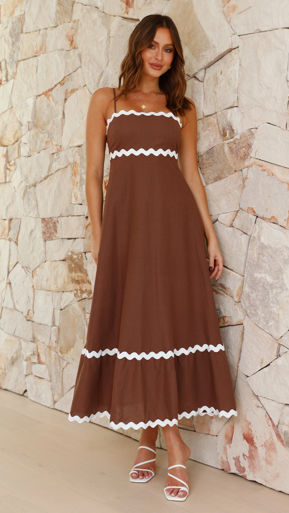 Carolina - Vestido largo de tirantes