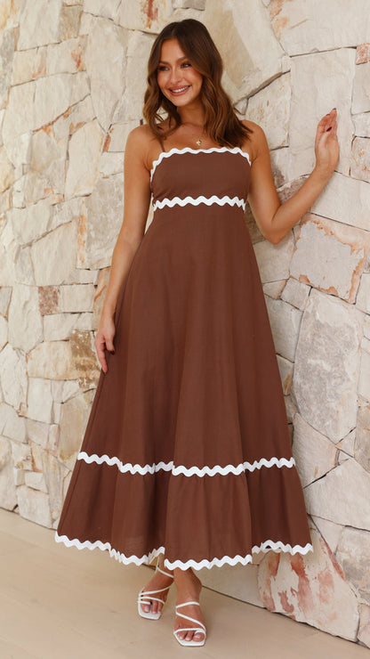 Carolina - Vestido largo de tirantes