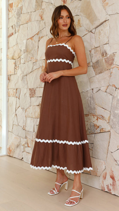 Carolina - Vestido largo de tirantes