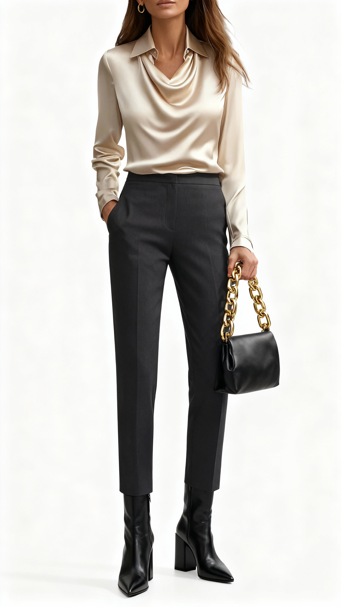 Nieves™ | Blusa elegante en satén suave