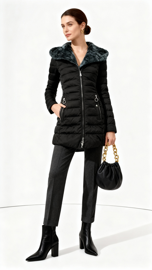 Kori | Abrigo acogedor forrado de piel