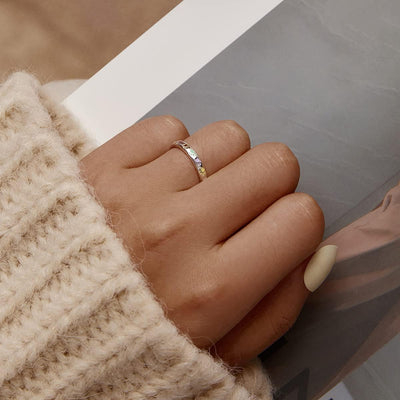 Anillo de plata esterlina con diseño en forma de pata