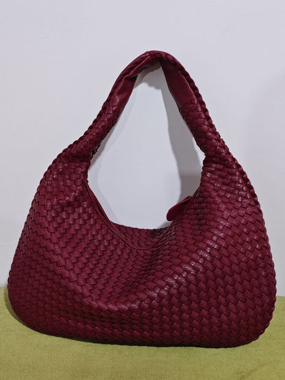 Bolso de cuero tejido de moda para mujer MDA0844H2Y