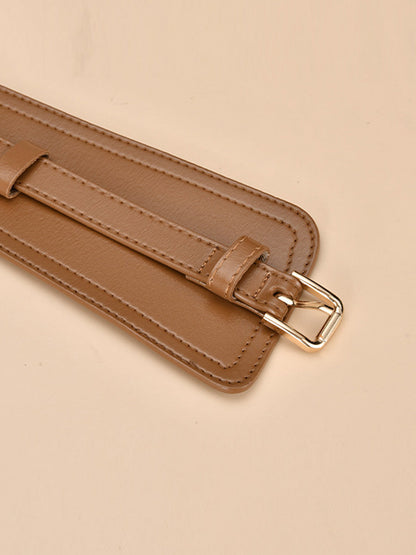 Cinturón ancho de imitación de cuero a la moda para mujer MDA0168H9Y