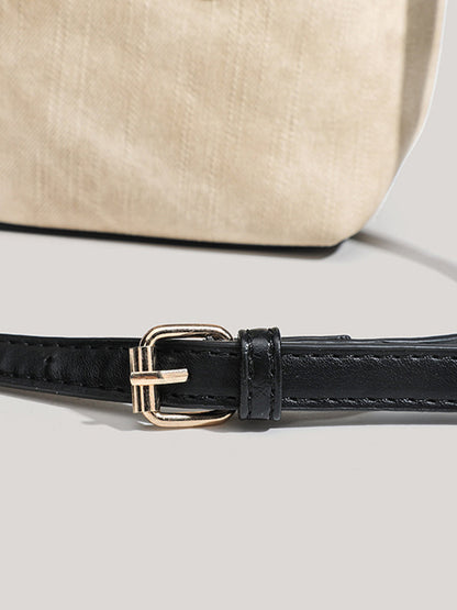 Bolso de Mujer Retro Otoño e Invierno con Hombro Indicado, Bolso de Cubo de Poliéster MDA0499H6I