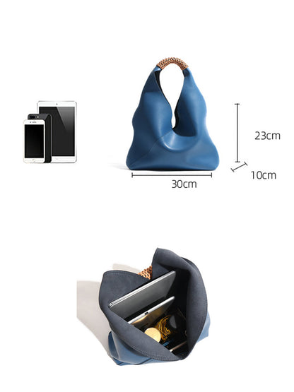 Bolso de mano de cuero de diseñador a la moda para mujer MDA0874H3Y