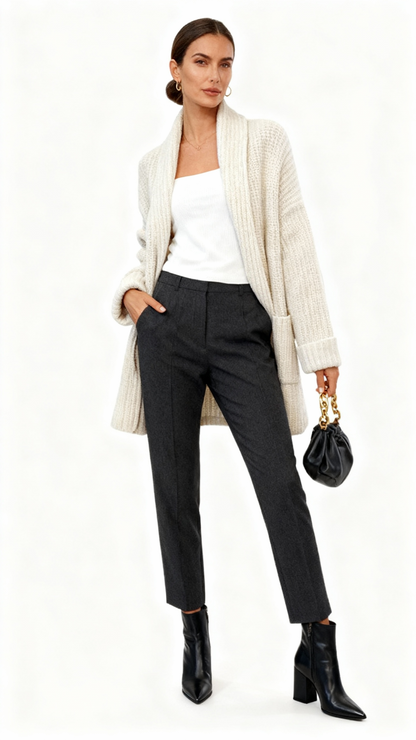Elena | Cárdigan de punto con bolsillos elegante