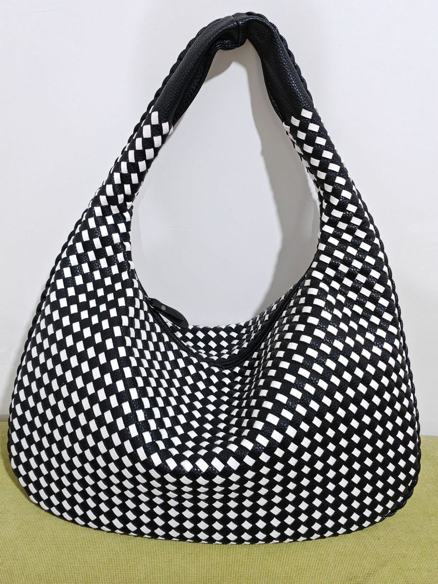 Bolso de cuero tejido de moda para mujer MDA0844H2Y