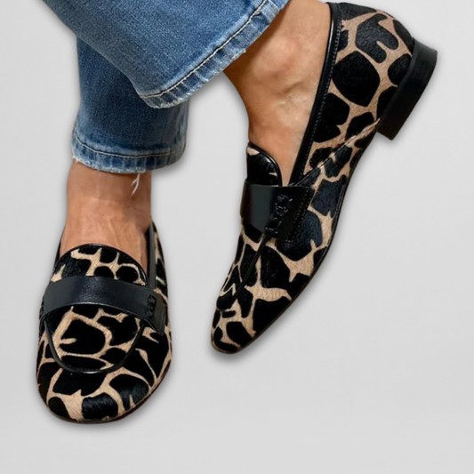 Camilla - Mocasín con estampado animal