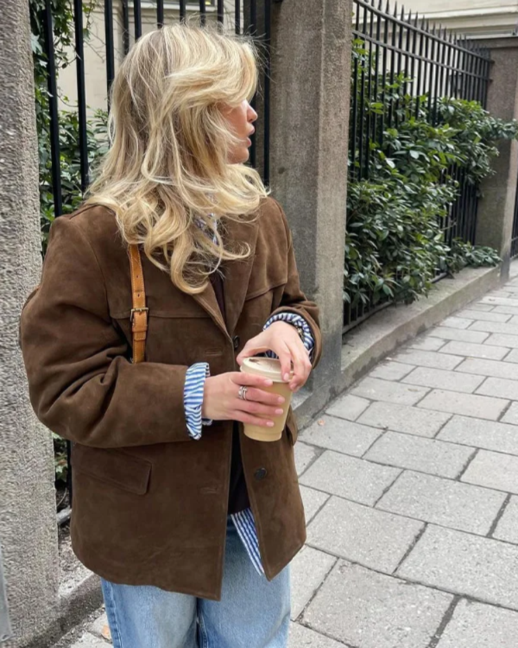 MIRA | Chaqueta de ante.