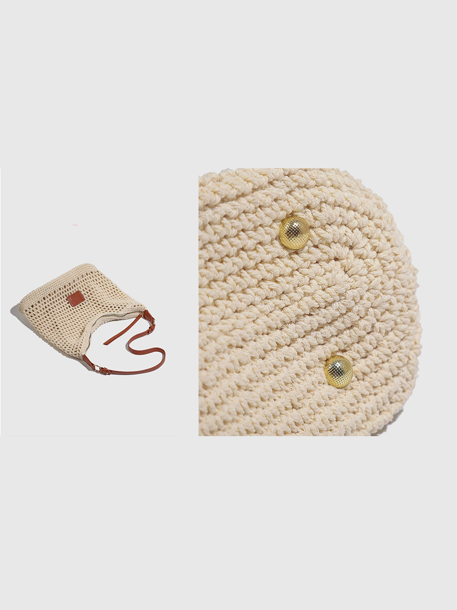 Bolso de mujer de malla trenzada Bolsa de playa Bandolera MDA0430H3T