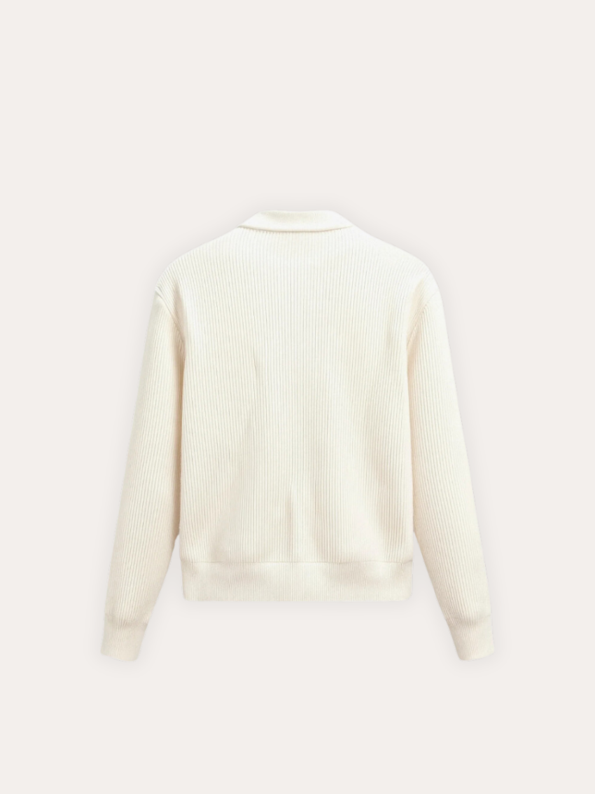 Chaqueta de punto elegante con cremallera