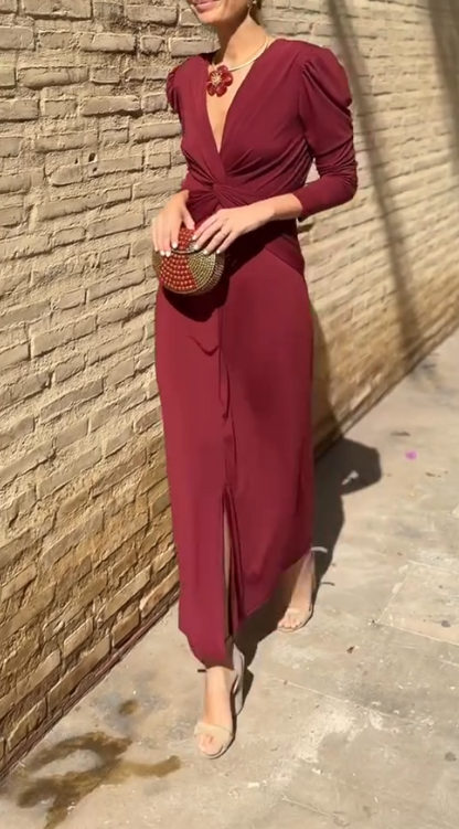 Sofia| Vestido midi elegante