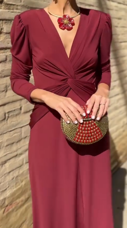 Sofia| Vestido midi elegante