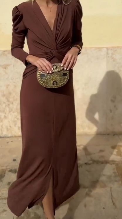 Sofia| Vestido midi elegante