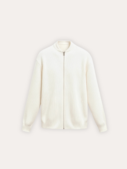 Chaqueta de punto elegante con cremallera