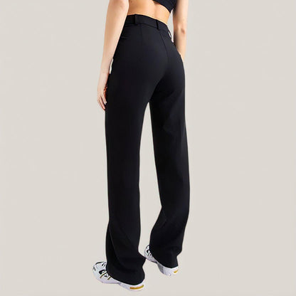 Raquel - Pantalones rectos ajustados flexible