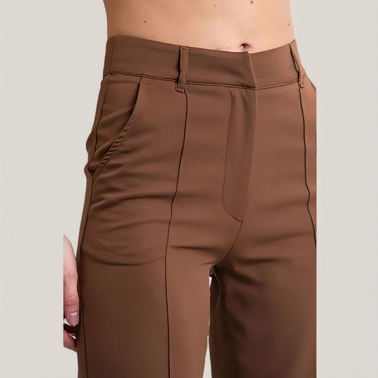 Raquel - Pantalones rectos ajustados flexible