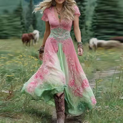 Celestina | Vestido floral fluido y entallado