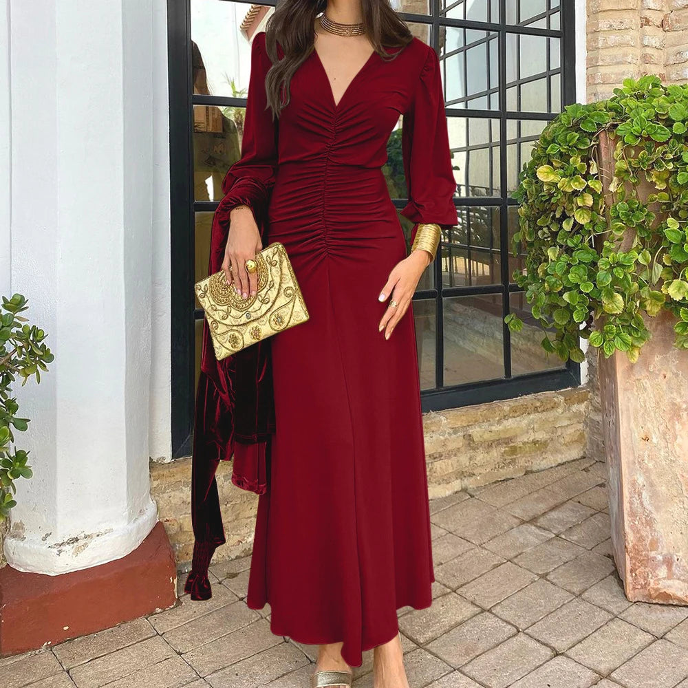 Blanca| Vestido maxi elegante