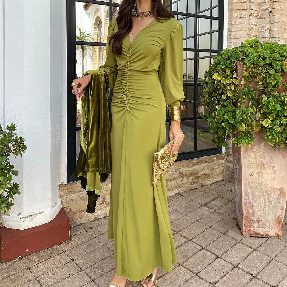 Blanca| Vestido maxi elegante