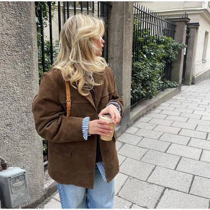 Helena - Chaqueta Aterciopelada Elegante