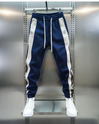 Laurent™ | Pantalones de Tensión con Rayas Contrapuestas