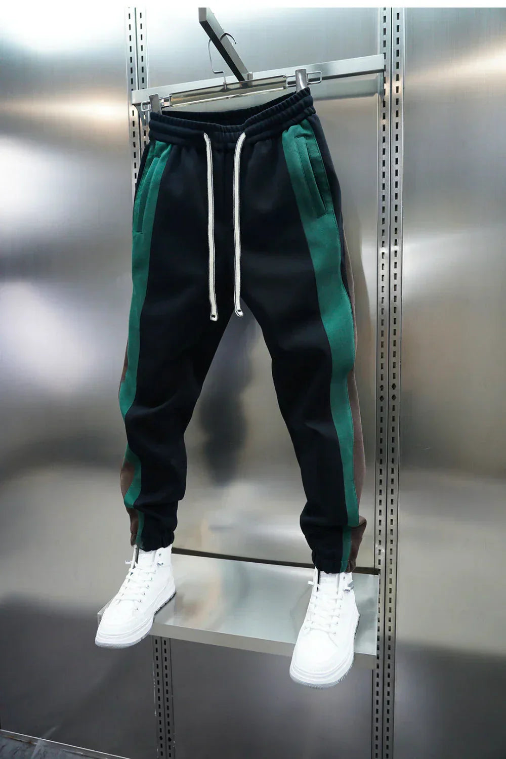 Laurent™ | Pantalones de Tensión con Rayas Contrapuestas